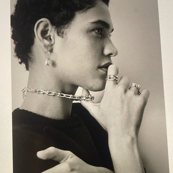 TIFFANY & CO. Sterling Silver “Hardware Two-row” Ring EUC and Authentic - Picture 3 of 12